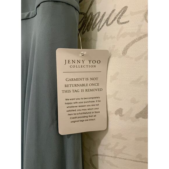 Jenny Yoo Collection Grey Lace Inlay Ball Gown - Size 8 - NWT- retail $350 - Picture 5 of 7